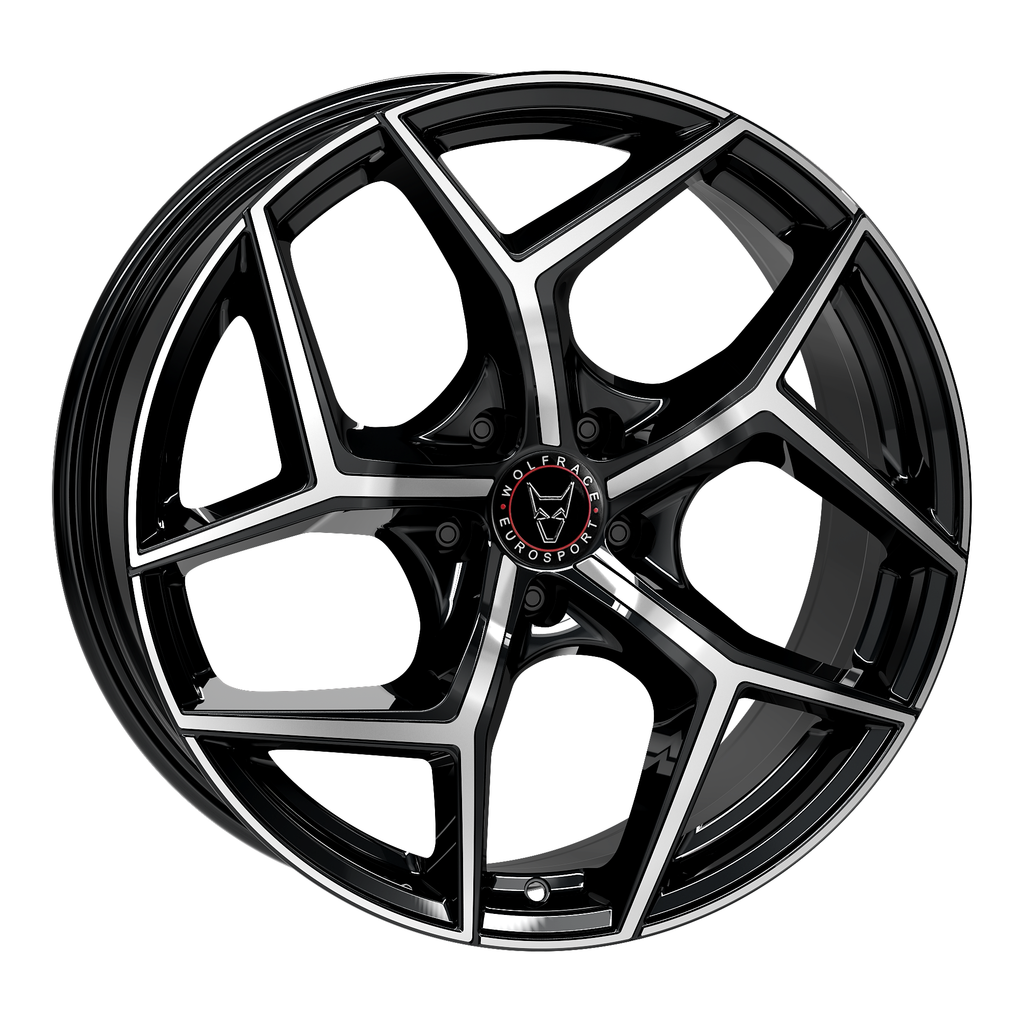 Jante alu Demon Wheels Eurosport TUV Salento diamond black front polished