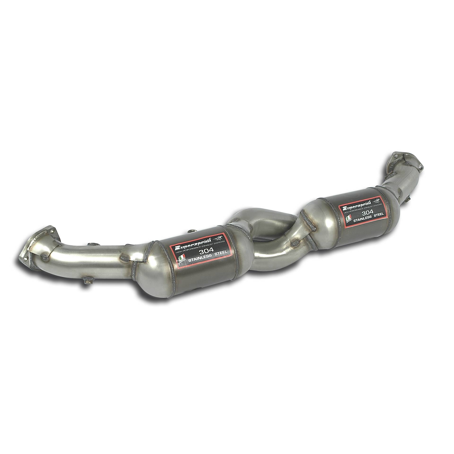 Supersprint 241202 Tube avant avec Catalyseur métallique Droite + Gauche 100CPSI
