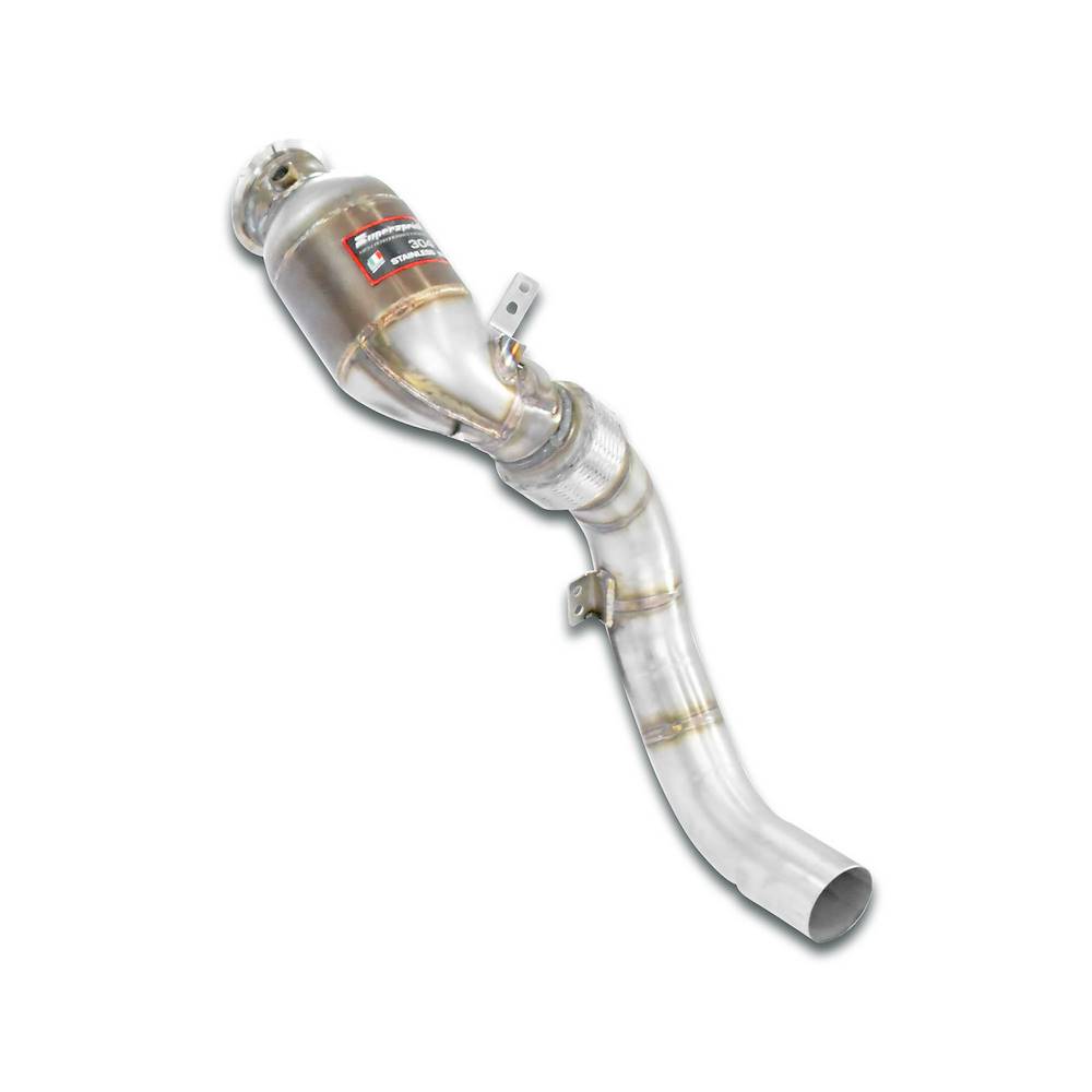 Supersprint 525221 Turbo Descente tube + Catalyseur métallique DroiteCompatible avec le système "Cat.-Back" d'origine Supersprint 525221 Turbo Descente tube + Catalyseur métallique DroiteCompatible avec le système "Cat.-Back" d'origine