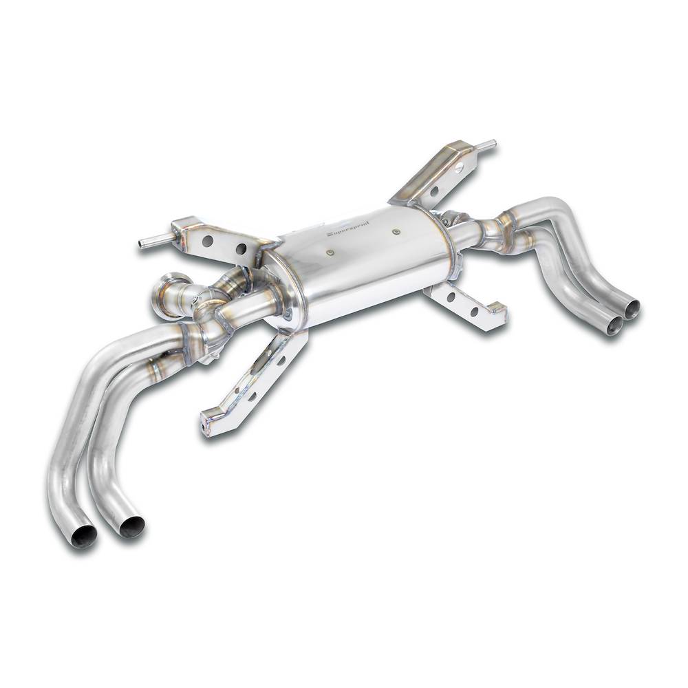 Supersprint 776054 Silencieux arrière avec valves Droite - Gauche 4 sorties(remplace le premier catalyseur - pour sorties d'origine)-14,0 Kg Supersprint 776054 Silencieux arrière avec valves Droite - Gauche 4 sorties(remplace le premier catalyseur - pour sorties d'origine)-14,0 Kg