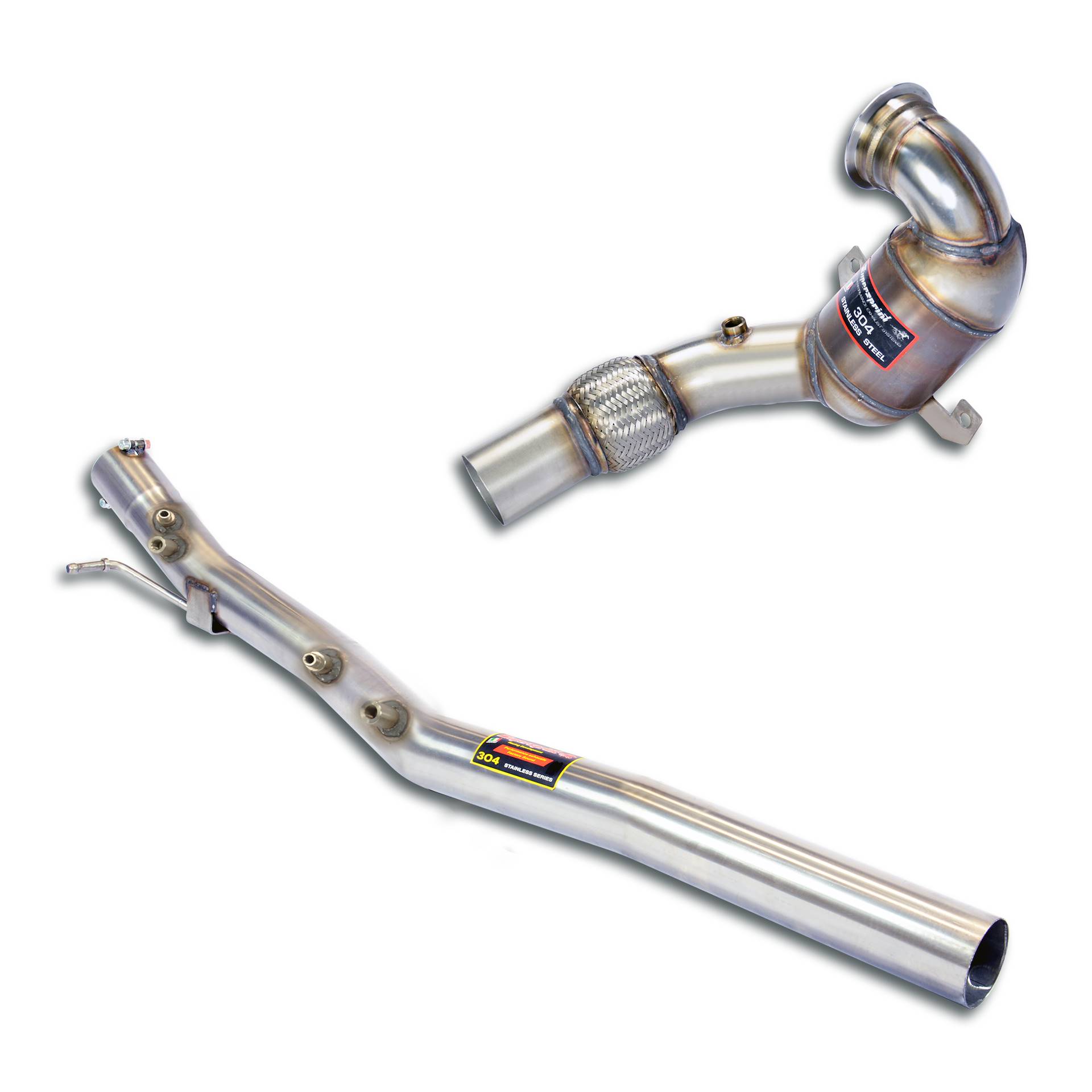 Supersprint 917941 Turbo Descente tube + Metallic 200 CPSI catalyseurpour origine Silencieux central Supersprint 917941 Turbo Descente tube + Metallic 200 CPSI catalyseurpour origine Silencieux central