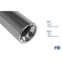 Silencieux arrière duplex inox 1x90mm type 13 pour RENAULT MEGANE I TYPE DA (COUPE)