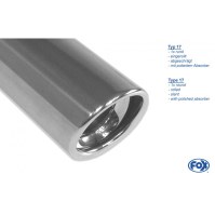Silencieux arrière duplex inox 1x90mm type 17 pour OPEL VECTRA C BERLINE/GTS