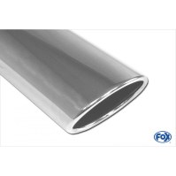 Silencieux arrière duplex inox 1x115x85mm type 32 pour OPEL ASTRA H / ASTRA H GTC