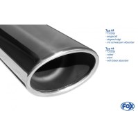 Silencieux arrière inox 1x140x90mm type 44 pour AUDI A3 SPORTBACK TYPE 8V