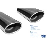 Silencieux arrière duplex inox 1x140x90mm type 44 pour OPEL INSIGNIA A 4x4 SPORT TOURER