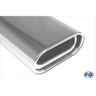 Silencieux arrière inox 1x135x80mm type 53 pour OPEL VECTRA B (1994-09/1999)