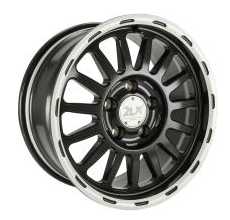 Gianelli D1717 Black machined [8.0x17] ET40. 6x139.70