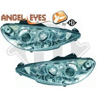 Phare Kit de projecteurs principaux
98-06 KLARGLAS/CHROM (la paire)
