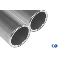 Silencieux arrière inox 2x80mm type 12 pour OPEL CALIBRA A / CALIBRA A 4x4
