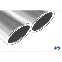 Silencieux arrière duplex inox 2x90mm type 16 pour VOLKSWAGEN BEETLE TYPE 16/5C (coupé/cabriolet)
