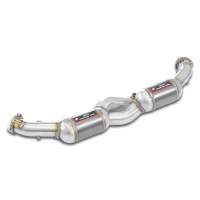 Supersprint 243442 Tube avant Droite + Gauche avec Catalyseur métallique 200CPSICompatible avec les silencieux arrière d'origine