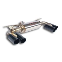 Supersprint 523646 Silencieux arrière OO80 Droite + OO80 Gauche avec valve "Black"