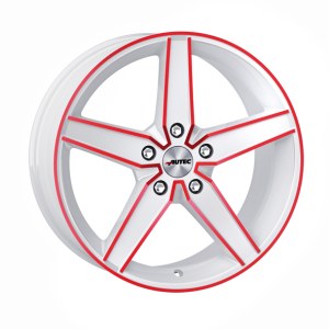 Jantes alu Autec Delano-wre [7.5 x 17] Wei? rot elox -5x112- ET35