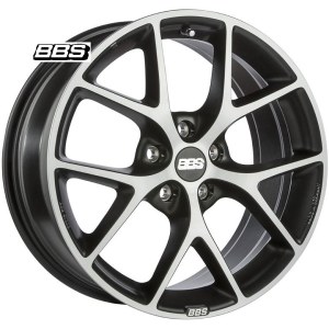 Jantes alu BBS SR Gris face polie [8x18] 5x120 ET32