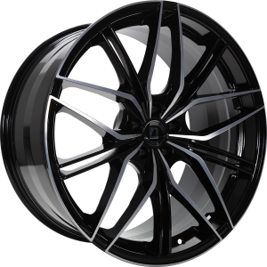 Gianelli D9522 Nero machined [9,5x22] ET37 5x112