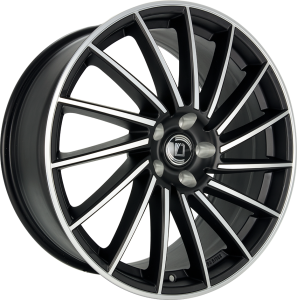 Gianelli D1718 Nero machined [8x18] ET50 5x114.3