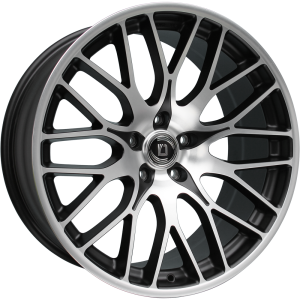 Gianelli D220 Nero machined [9x20] ET40 5x112