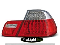 FEUX ARRIERE LED TAIL LIGHTS RED WHITE fits BMW E46 04.99-03.03 COUPE (la paire) [eclcdt_tec_LDBM08]