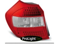 FEUX ARRIERE LED TAIL LIGHTS RED WHITE fits BMW E87 04-08.07 (la paire) [eclcdt_tec_LDBM20]