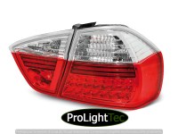 FEUX ARRIERE LED TAIL LIGHTS RED WHITE fits BMW E90 03.05-08.08 (la paire) [eclcdt_tec_LDBM26]