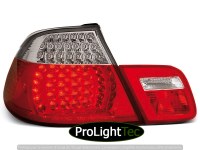 FEUX ARRIERE LED TAIL LIGHTS RED WHITE fits BMW E46 04.99-03.03 CABRIO (la paire) [eclcdt_tec_LDBM49]