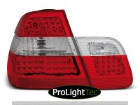 FEUX ARRIERE LED TAIL LIGHTS RED WHITE fits BMW E46 09.01-03.05 SEDAN (la paire) [eclcdt_tec_LDBM58]