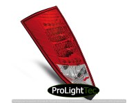 FEUX ARRIERE FORD FOCUS MK1 10.98-10.04 HATCHBACK RED WHITE LED  (la paire) [eclcdt_tec_LDFO04]