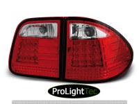 FEUX ARRIERE LED TAIL LIGHTS RED WHITE fits MERCEDES W210 Class E 95-03.02 KOMBI (la paire) [eclcdt_tec_LDME10]