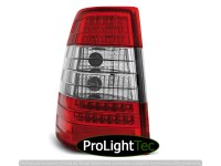 FEUX ARRIERE LED TAIL LIGHTS RED WHITE fits MERCEDES W124 Class E KOMBI 09.85-95 (la paire) [eclcdt_tec_LDME25]