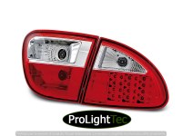FEUX ARRIERE LED TAIL LIGHTS RED WHITE fits SEAT LEON 04.99-08.04 (la paire) [eclcdt_tec_LDSE03]