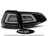 FEUX ARRIERE LED BAR TAIL LIGHTS BLACK fits VW GOLF 7 13-17 (la paire) [eclcdt_tec_LDVW04]