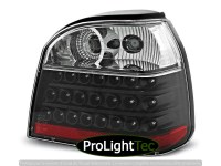 FEUX ARRIERE LED TAIL LIGHTS BLACK fits VW GOLF 3 09.91-08.97 (la paire) [eclcdt_tec_LDVW11]