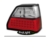 FEUX ARRIERE LED TAIL LIGHTS RED WHITE fits VW GOLF 2 08.83-08.91 (la paire) [eclcdt_tec_LDVW33]