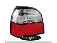 FEUX ARRIERE LED TAIL LIGHTS RED WHITE fits VW GOLF 3 09.91-08.97 (la paire) [eclcdt_tec_LDVW35]
