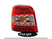 FEUX ARRIERE LED TAIL LIGHTS RED WHITE fits VW GOLF 4 09.97-09.03 (la paire) [eclcdt_tec_LDVW37]