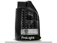 FEUX ARRIERE LED TAIL LIGHTS BLACK fits VW T5 04.03-09 (la paire) [eclcdt_tec_LDVW42]