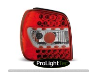 FEUX ARRIERE LED TAIL LIGHTS RED WHITE fits VW POLO 6N 10.94-09.99 (la paire) [eclcdt_tec_LDVW66]