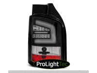 FEUX ARRIERE LED BAR TAIL LIGHTS BLACK fits VW T5 04.03-09 (la paire) [eclcdt_tec_LDVW92]