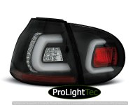 FEUX ARRIERE LED BAR TAIL LIGHTS BLACK fits VW GOLF 5 10.03-09 (la paire) [eclcdt_tec_LDVWA3]