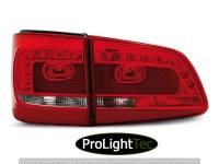 FEUX ARRIERE LED TAIL LIGHTS RED WHITE fits VW TOURAN 08.10-  (la paire) [eclcdt_tec_LDVWA9]