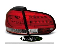 FEUX ARRIERE LED BAR TAIL LIGHTS RED WHIE fits VW GOLF 6 10.08-12 (la paire) [eclcdt_tec_LDVWC9]