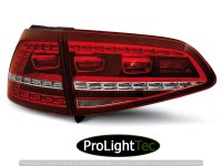 FEUX ARRIERE LED TAIL LIGHTS SPORT RED WHITE fits VW GOLF 7 13-17 (la paire) [eclcdt_tec_LDVWE8]
