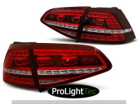 FEUX ARRIERE LED TAIL LIGHTS SPORT RED WHITE SEQ fits VW GOLF 7 13-17 (la paire) [eclcdt_tec_LDVWI6]