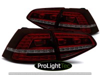 FEUX ARRIERE LED TAIL LIGHTS SPORT RED SMOKE SEQ fits VW GOLF 7 13-17 (la paire) [eclcdt_tec_LDVWI7]