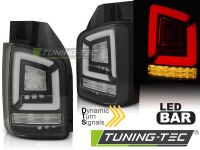 FEUX ARRIERE LED BAR TAIL LIGHTS BLACK SEQ fits VW T6 15-19 TR (la paire) [eclcdt_tec_LDVWK5]