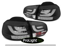 FEUX ARRIERE LED BAR TAIL LIGHTS BLACK fits VW GOLF 6 10.08-12 (la paire) [eclcdt_tec_LDVWN1]