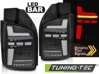 FEUX ARRIERE LED BAR TAIL LIGHTS BLACK SEQ fits VW T5 10-15 (la paire) [eclcdt_tec_LDVWO5]