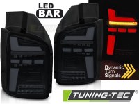 FEUX ARRIERE LED BAR TAIL LIGHTS BLACK SMOKE SEQ fits VW T5 10-15 (la paire) [eclcdt_tec_LDVWO6]