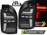 FEUX ARRIERE LED BAR TAIL LIGHTS BLACK SEQ fits VW T6 15-19 OEM BULB (la paire) [eclcdt_tec_LDVWP9]